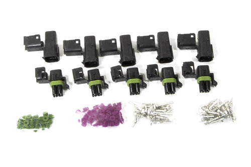 Painless Performance 4 Circuit Square Connector Male & Female Weatherpack Kit (5 ea.) 70464