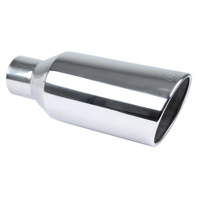 Pypes Exhaust Tip 4in x 7in 18in L Polished Weld-on EVT407