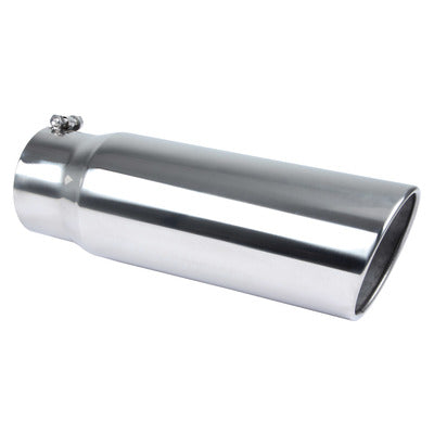 Pypes Exhaust Tip 5in x 6in 18in L Polished Bolt-on EVT506-18
