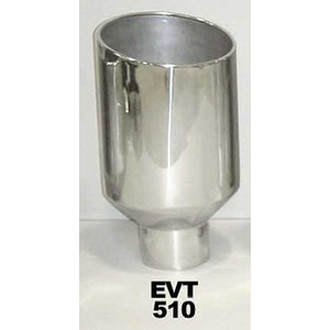 Pypes Exhaust Tip 5in x 10in 18in Rolled Pol. Weld-on EVT510