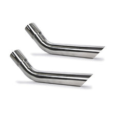 Pypes Exhaust Tips Slip Fit 2.5in Pair (Long) EVT58