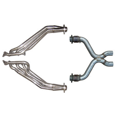Pypes 11- Mustang 5.0L Headers W/Catted X-Pipe HDR76SK-1