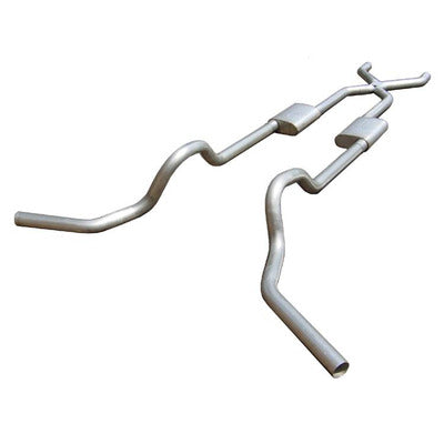 Pypes Crossmember Back Exhaust 2.5in SGT79T - 67-74 GM