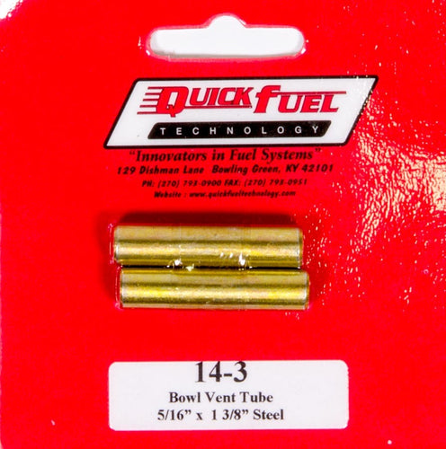 Quick Fuel Technology Carburetor Vent Tube (Pair) 14-3QFT