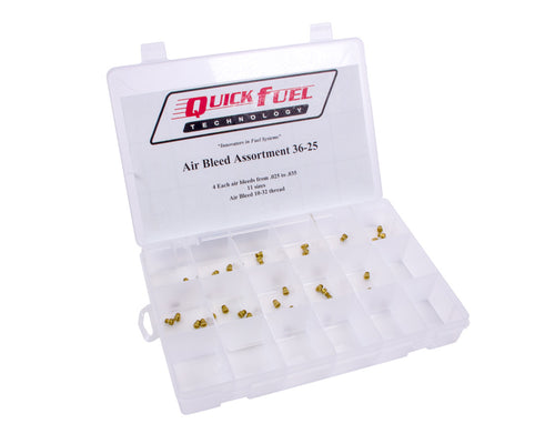 Quick Fuel Technology Carburetor Air Bleed Assortment Kit 36-25QFT