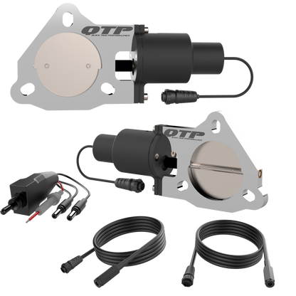 Quick Time Performance Dual 3.0" Electric Cut-out Valves