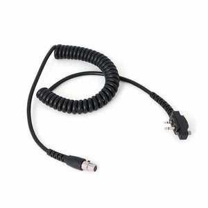 Rugged Radios Headset Coil Cord for Icom Bolt On Handheld Radio