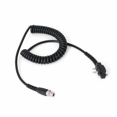 Rugged Radios Headset Coil Cord for Icom Bolt On Handheld Radio