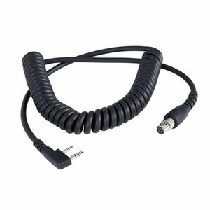 Rugged Radios Headset Coil Cord for Rugged and Kenwood Handheld Radio