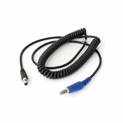 Rugged OFFROAD Headset Coil Cord Adaptor Cable to Intercom