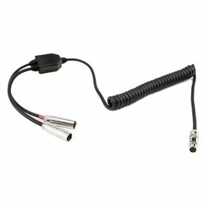 Rugged Radios Dual Radios to Headset Coil Cord Adaptor for Crew Chief and Race Control