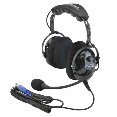 Rugged Radios H22 Ultimate Over The Head (OTH) Headset for Intercoms - Carbon Fiber