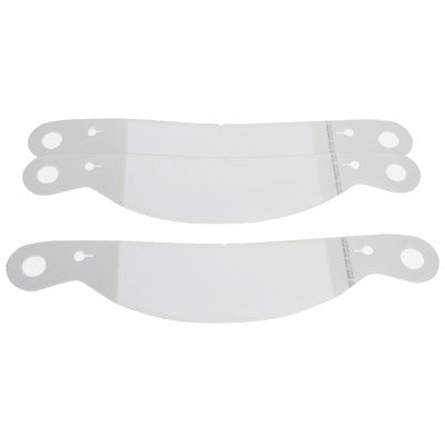 Racing Optics 10230CP - 2 mil Perimeter Seal Laminated Tearoffs XStack™ 10 (Clear) - Impact Vapor, Charger, Scorpion