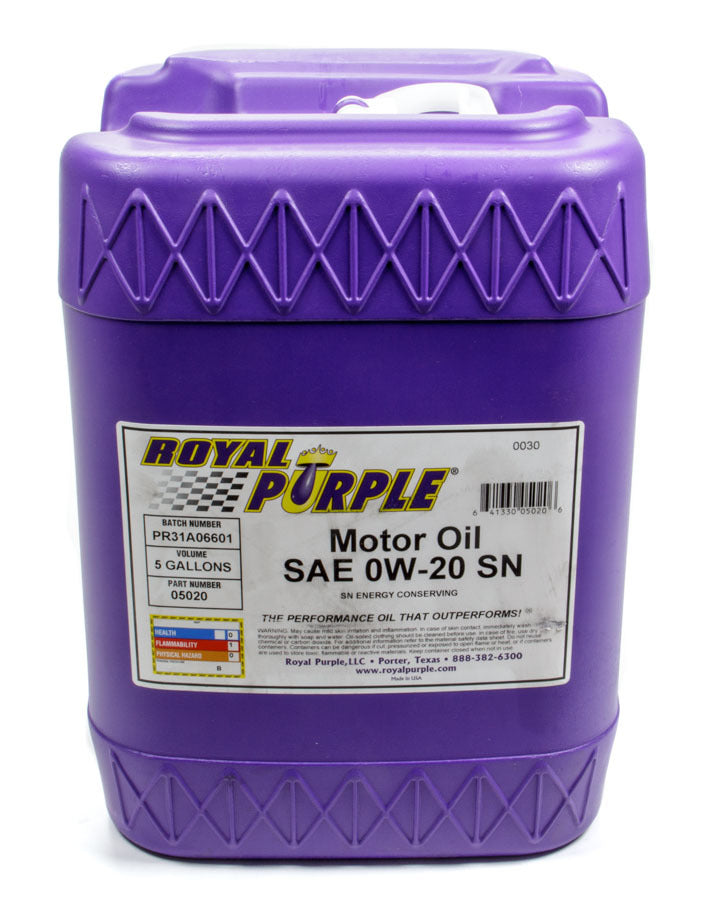 Royal Purple Multi-Grade Motor Oil 0w20 5 Gallon Pail Dexos