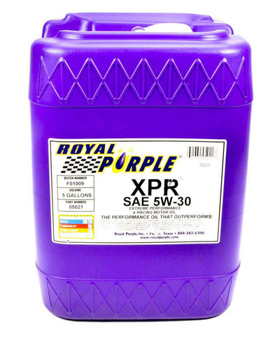 Royal Purple Synthetic Racing Oil XPR 5-Gallon (5W30)