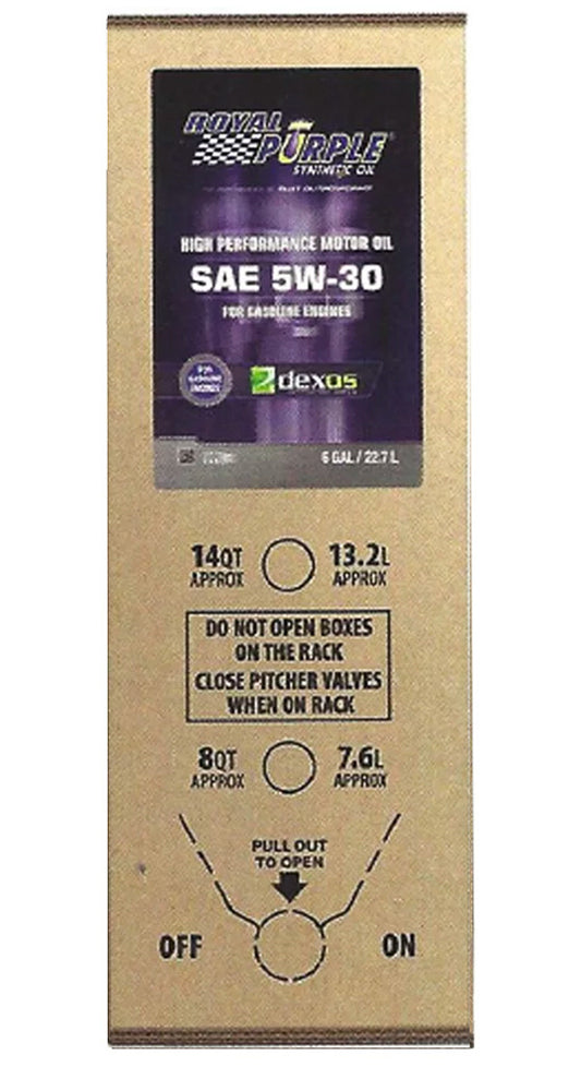 Royal Purple Multi-Grade Motor Oil 5w30 SAE 6 Gal Box Dexos