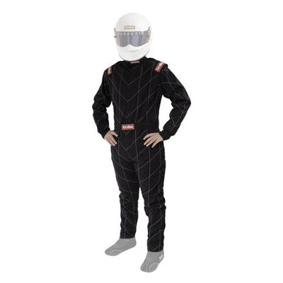 RaceQuip Chevron-1 FRC SFI-1 Race Suit - Black