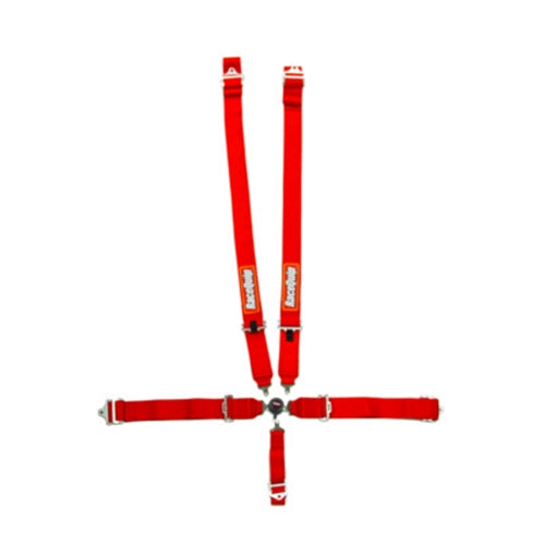 RaceQuip SFI Sportsman 5-Pt Camlock Pull-Down Lap Belts - Red