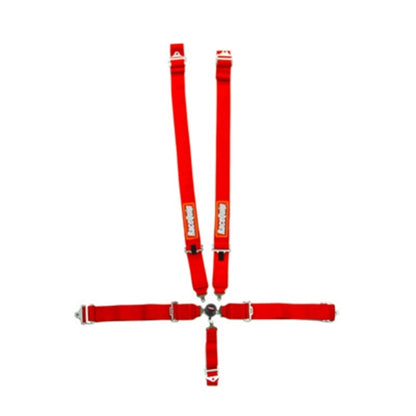 RaceQuip SFI Sportsman 5-Pt Camlock Pull-Down Lap Belts - Red