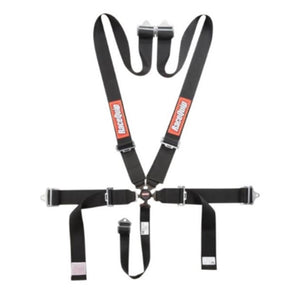 RaceQuip 6-Point-SFI Pull Up Camlock Harness - Black