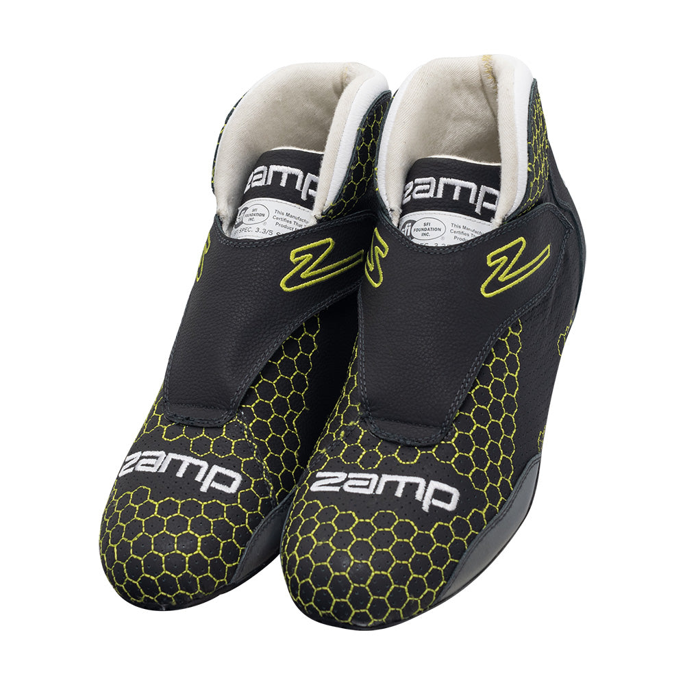 Zamp ZR-60 Race Shoes SFI 3.3/5 - Honeycomb Green