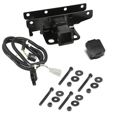 Rugged Ridge Receiver Hitch Kit Jeep Logo - 2007-18 Jeep Wrangler