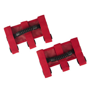 Rugged Ridge Ultimate Grab Handles - Red - 1955-18 Jeep CJ/Wrangler