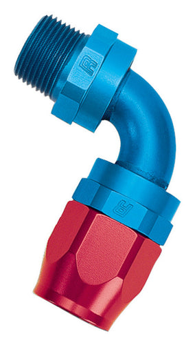 Russell 90-Degree Full Flow Hose End #6 - 1/4 NPT 612090