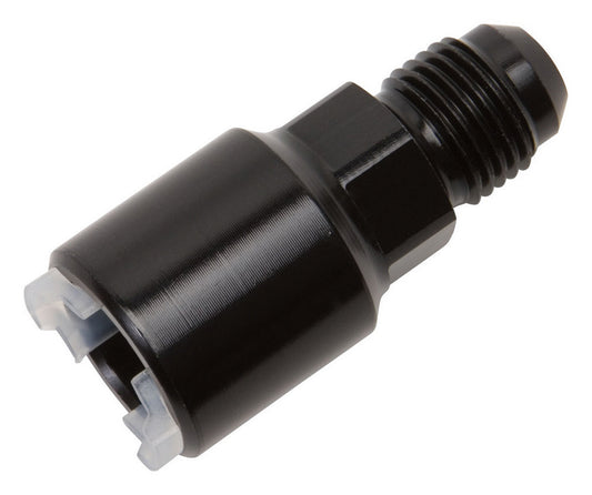 Russell Push-On EFI Fitting #6 to 5/16" Hard Tube Blck 640863