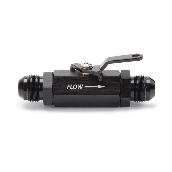 Russell Shut-Off Valve 10an Male Black Finish 650653