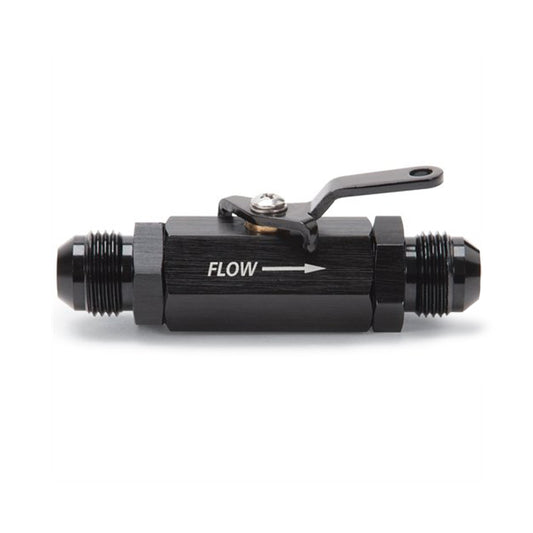 Russell Shut-Off Valve 10an Male Black Finish 650653