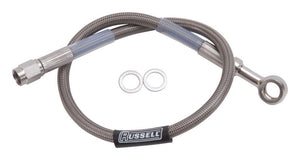 Russell 9" DOT Endura Brake Hose 10mm Banjo to #3 Straight 657012