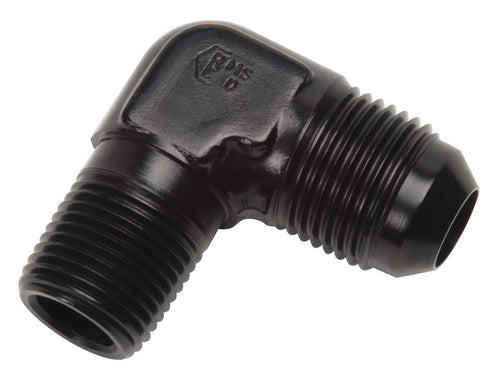 Russell #8 to 1/2npt 90-Degree Adapter Fitting Black 660873