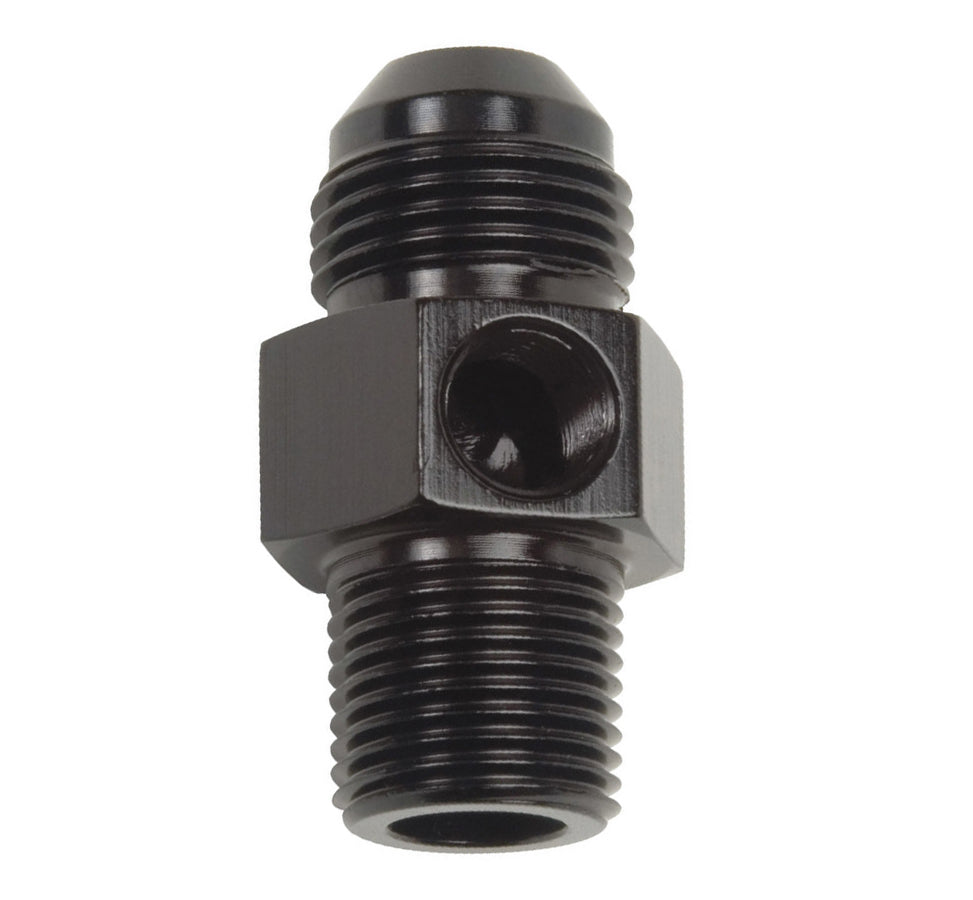 Russell P/C #8 to 3/8 NPT Straight Adapter Fitting w/1/8 NPT 670083