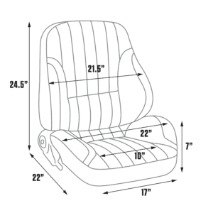 Procar Rally Low Back Series 1050 Seat Dimensions