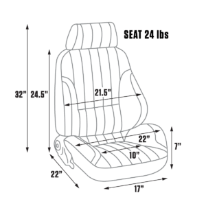 Procar Rally Recliner Seat Dimensions