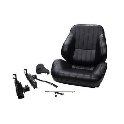 Procar Rally Low Back Seat - RH - Black Vinyl