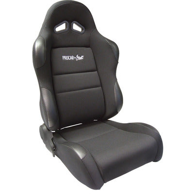 Procar Sportsman Racing Seat - Right - Black Vinyl/Velour