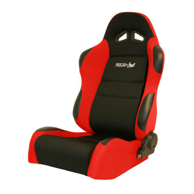 Procar Sportsman Racing Seat - Left - Red Velour