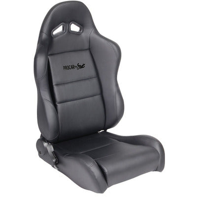 Procar Sportsman Racing Seat - Right - Black Syn Leather