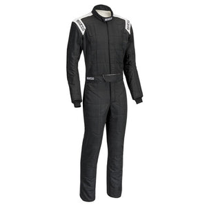 Sparco Conquest Race Suit - Boot Cut - Black/White
