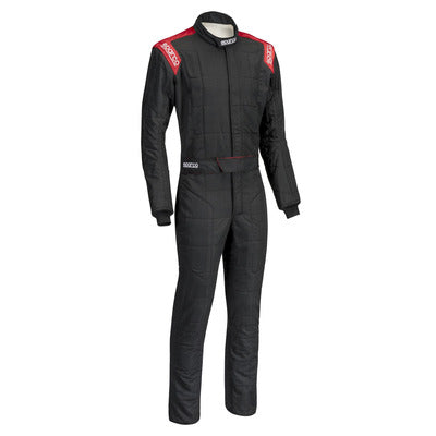 Sparco Conquest Race Suit - Boot Cut - Black/Red