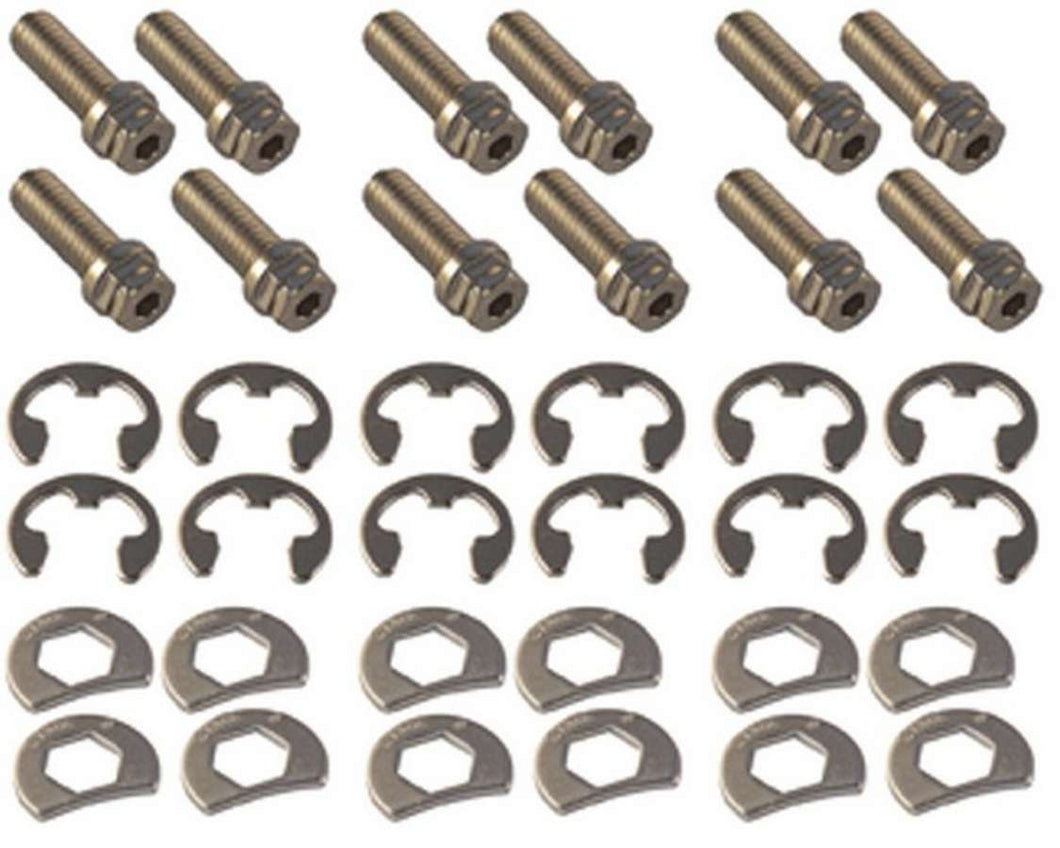 Stage 8 S/S Header Bolt Kit - 6pt 3/8-16 x 1