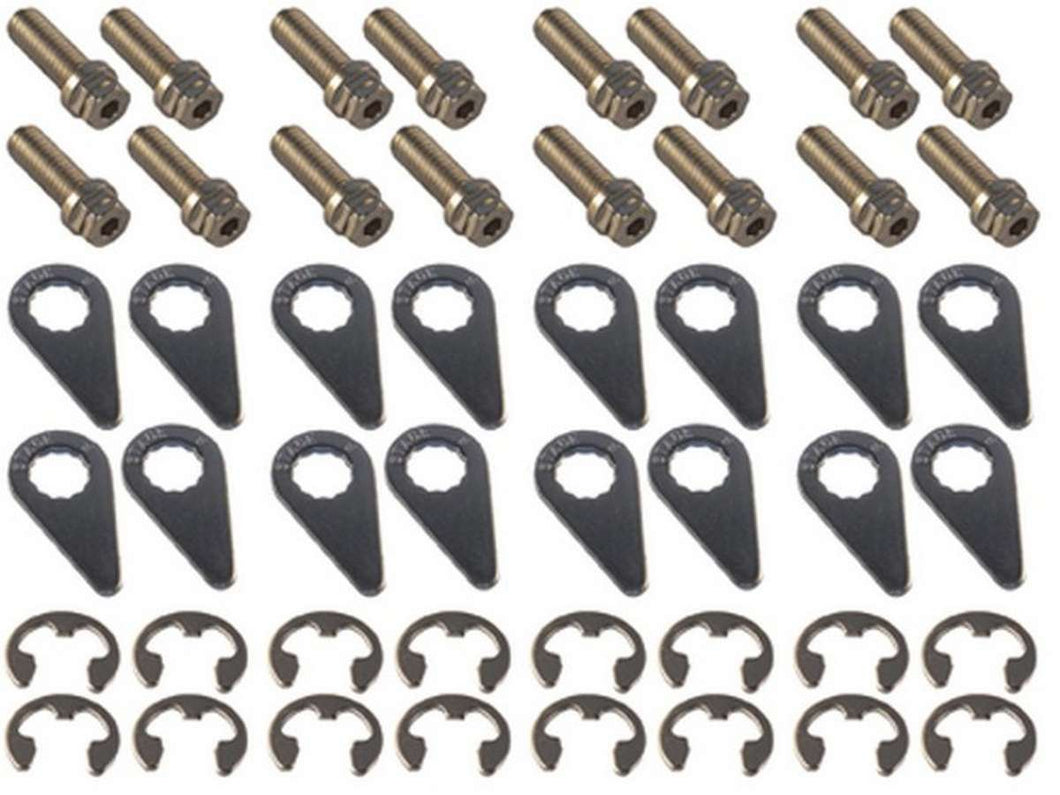 Stage 8 S/S Header Bolt Kit - 6pt 3/8-16 x 1