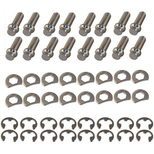 Stage 8 S/S Header Bolt Kit - 6pt 3/8-16 x 1" (16pk) 8953