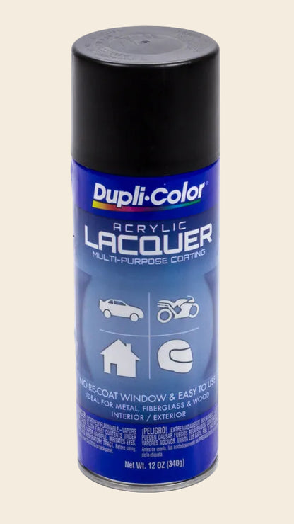 Dupli-Color Semi Gloss Black Lacquer Paint DAL1608