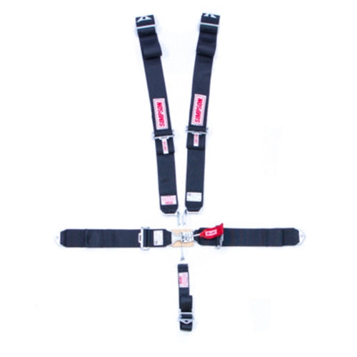 Simpson 5-Point Latch & Link Harness - Black