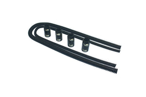 Specialty Products Heater Hose Kit 44" w/Aluminum Caps Black 6455