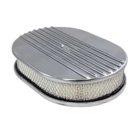 Specialty Products Air Cleaner Kit 12" X 2" Oval Half Finned Top 6490