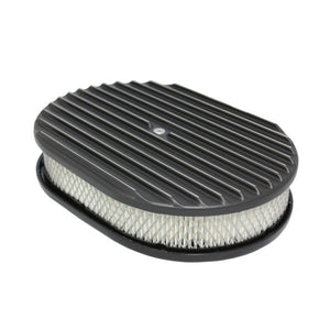 Specialty Products Air Cleaner Kit 12" X 2" Oval Full Finned Top 6498BK